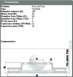 Discos + Pastilhas Nissan Sentra 2007 A 2013 2.0 16v - comprar online