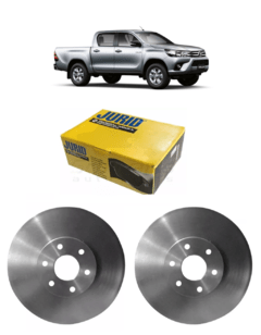 Discos + Pastilhas Hilux 2016 2017 2018 2019