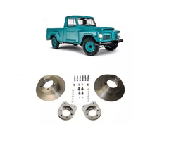 Kit Freio Discos Dianteiro Jeep Willys Rural, Ford F75