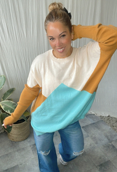 Sweater rombos lana premium en internet