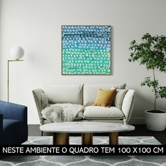 Quadro Vitral Caribe - Reprodução em Tela