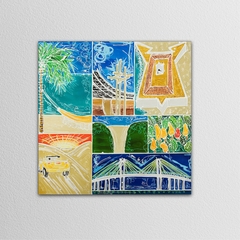 Quadro Natal Cidade do Sol - Reprodução em Tela na internet