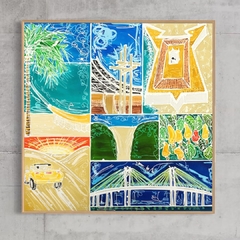 Quadro Natal Cidade do Sol - Reprodução em Tela - LuWa