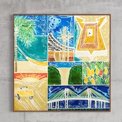 Quadro Natal Cidade do Sol - Reprodução em Tela - loja online