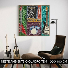 Quadro Rock'n Roll - Reprodução em Tela