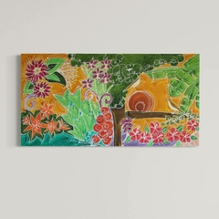 Quadro Tropical João de Barro - Reprodução em Tela - comprar online