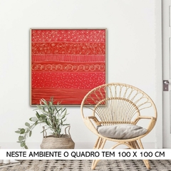 Quadro Abstrato Rouge - Reprodução em Tela