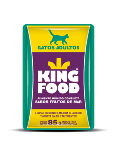 Pouch KING FOOD Gato adulto sabor Frutos de Mar X 85 GR