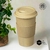 Vaso 450cm3 eco fibra de madera impreso, vaso Plástico - mínimo de compra 140 unidades