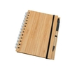Cuaderno anotador bamboo ecologico con boligrafo Medidas 18x14.2cm Cada Uno - OPCION GRABADO