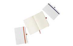 Cuaderno A5 medidas 14x21cm anotador blanco con renglones, Con Logo, Cada Uno, mínimo Impresión x 100 en internet