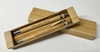 Set Bolígrafos Bamboo Madera, set, cada uno, opcion grabado - comprar online