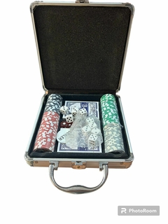 Poker maletín CON 100 FICHAS, Cada Uno, - OPCION GRABADO - comprar online
