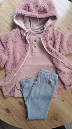 Campera corderito rosa - comprar online