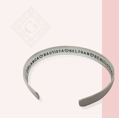 Pulsera esclava de plata Ana