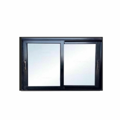 Ventana Ecoplus negra con cierre lateral y tapajuntas 1.00x60