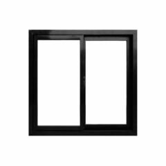 Ventana Aluminio 1,00x1,00 Negra