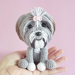 Shih-tzu Mini Personalizado Amigurumi