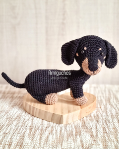 Kit - Cão Dachshund e Filhote Amigurumi - loja online