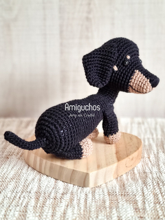 Imagem do Kit - Cão Dachshund e Filhote Amigurumi