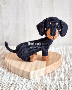 Kit - Cão Dachshund e Filhote Amigurumi na internet