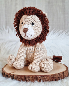 Leão de crochê