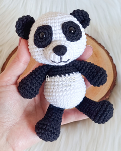 urso panda amigurumi