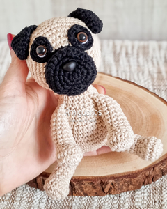 Mini PUG Amigurumi - loja online