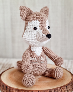 Flick a Raposa Amigurumi - Amiguchos Arte em Crochê