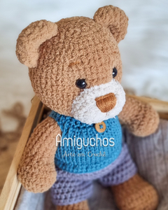 Urso Amigucho - Amigurumi - Amiguchos Arte em Crochê