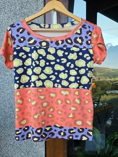 BS-0697- Blusa básica animal print