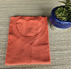 BS-0668- Blusa tricot laranja com manga - Kelch
