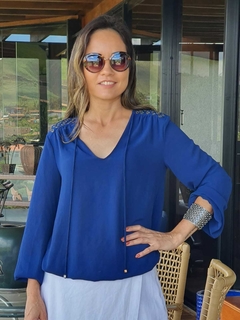 BS-0521 -Blusa elegante marinho