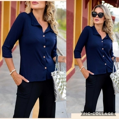 BS-0484 -Blusa/camisa marinho - comprar online