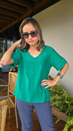 BS-0795A- Blusa Capri verde