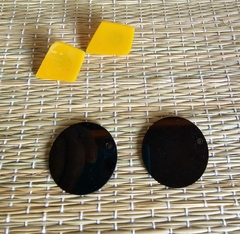 BR-0078C - Brinco duplo azul preto/amarelo - comprar online
