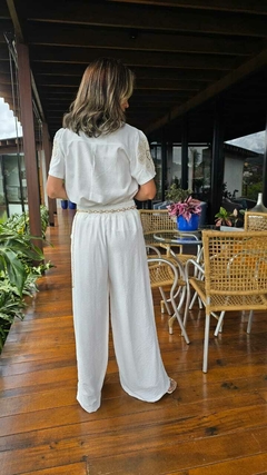 CA-0242- Calça pantalona branca - Kelch