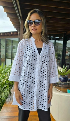 BS-0804- Camisão de laise branco