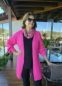 CS-0272- Cardigan de tricot pink - comprar online
