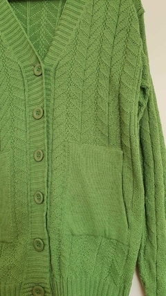 CS-0238- Casaco tricot verde - Kelch