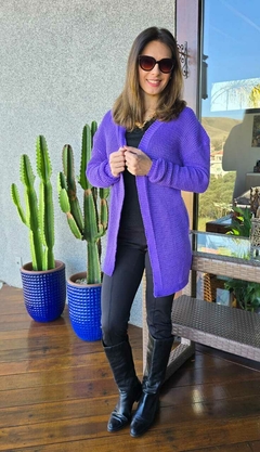 CS-0279A- Cardigan leve tricot hortencia - comprar online