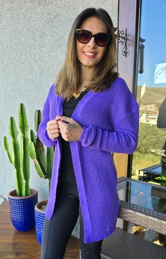CS-0279A- Cardigan leve tricot hortencia na internet