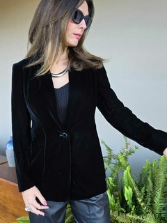 CSIK-0285 - Blazer veludo preto IK na internet