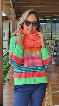 GL-0096- Golão tricot de lã 2V, papaia - comprar online
