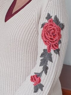 BS-0148- Blusa de lã bordada - Kelch