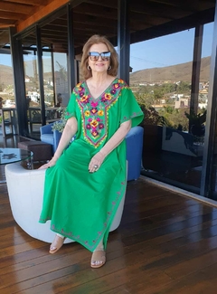 KA-0002 - Kaftan túnica longa, verde - 2371 na internet