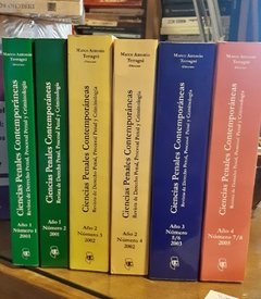 Ciencias Penales Contemporáneas. 8 tomos 6 Volúmenes. AUTOR: Marco Antonio Terragni.