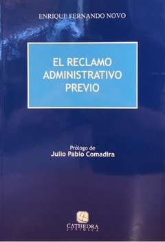 El reclamo administrativo previo- Novo, Enrique