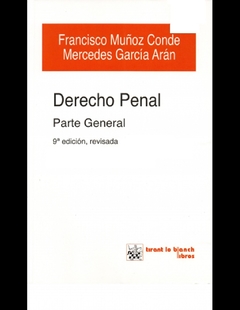 Derecho penal parte general 9ª edición 2015. Francisco Muñoz Conde