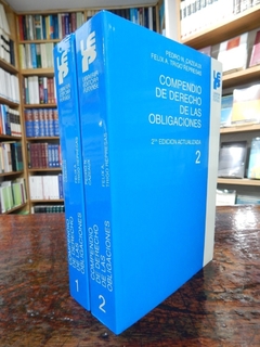 Compendio de las Obligaciones 2 Tomos 2ª Edición. AUTOR: Cazeaux Pedro  Felix A. Trigo Represas